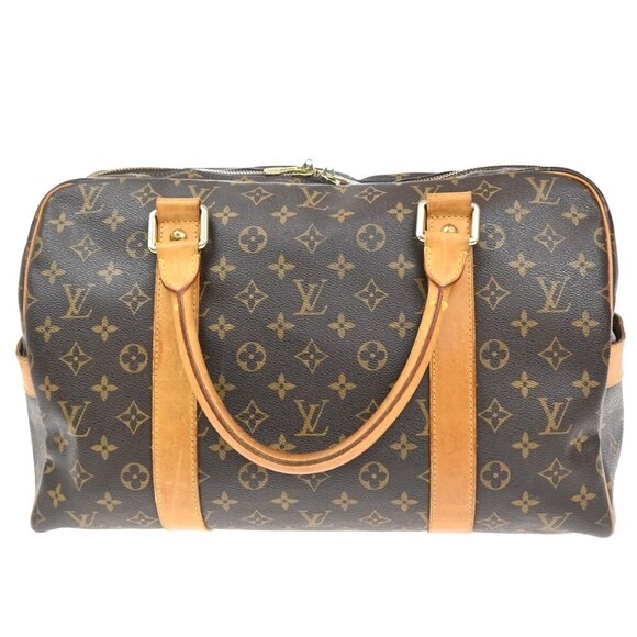 LOUIS VUITTON LV Carryall Travel Hand Bag Monogram Leather Brown - Picture 2 of 5